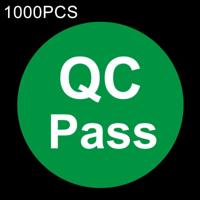 1000 stuks ronde vorm QC Pass Sticker QC Pass Label (groen)
