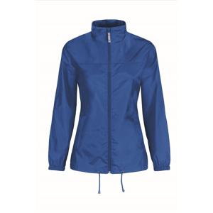 Windjas/windbreaker - dames - blauw - met capuchon