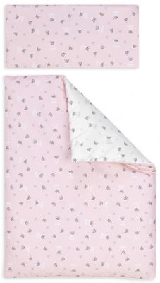 Interbaby dekbedovertrek kronen 60 x 120 cm katoen
