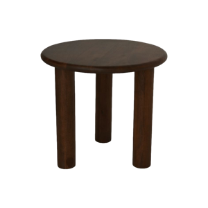 Bijzettafel Rond - 50x50x45 - Bruin - Mango