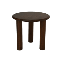 Bijzettafel Rond - 50x50x45 - Bruin - Mango