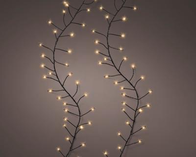 Micro LED compact l450c zwart/klassiek warm kerstverlichting - Lumineo