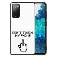Samsung Galaxy S20 FE | Telefoon Hoesje | Finger Don&apos;t Touch My Phone