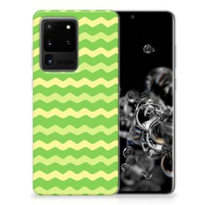 Samsung Galaxy S20 Ultra TPU bumper Waves Green