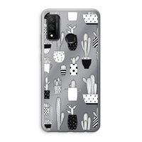 Cactusmotief: Huawei P Smart (2020) Transparant Hoesje