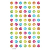 Gekleurde smiley stickervel 75 stuks   -