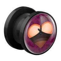 Tunnel met Heart "Erotica" Design Acryl Tunnels & Plugs