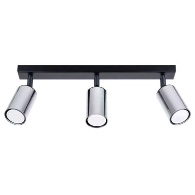 Plafondlamp WINX 3 zwart/chroom