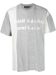 Mostly Heard Rarely Seen t-shirt à logo Spliced imprimé - Gris