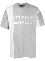 Mostly Heard Rarely Seen t-shirt à logo Spliced imprimé - Gris - thumbnail