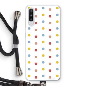 Bollen: Samsung Galaxy A70 Transparant Hoesje met koord