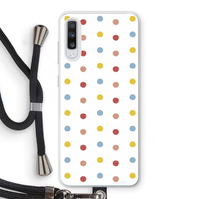 Bollen: Samsung Galaxy A70 Transparant Hoesje met koord