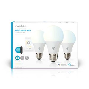 Nedis WIFILRW30E27 Smartlife LED-lamp (set van 3) E27 806lm 9W cool-warm wit