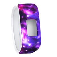 Nevel patroon siliconen sport polsband voor Garmin Vivofit JR grootte: klein (paars)