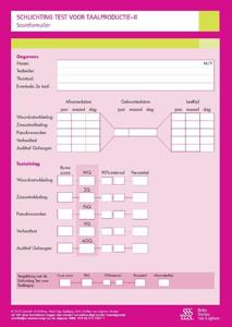 Schlichting Test voor Taalproductie-II (Schlichting Taalproductie) - scoreformulieren (Paperback)