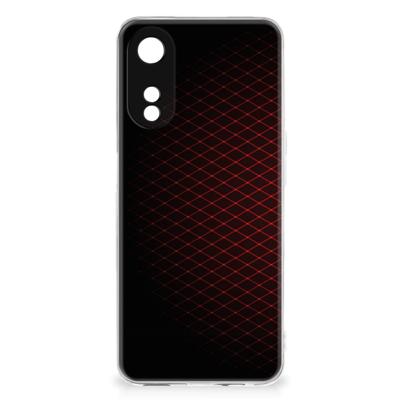 OPPO A78 5G | A58 5G | TPU bumper | Geruit Rood