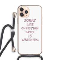 Christian Grey: iPhone 11 Pro Transparant Hoesje met koord