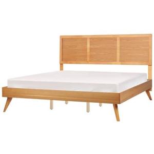 Beliani - ISTRES - Tweepersoonsbed - Lichthout - 180 x 200 cm - MDF