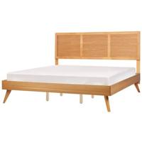 Beliani - ISTRES - Tweepersoonsbed - Lichthout - 180 x 200 cm - MDF