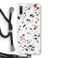 Terrazzo N°4: Samsung Galaxy A70 Transparant Hoesje met koord