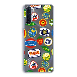 Fruitsticker: Oppo A91 Transparant Hoesje