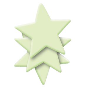 Sterrenhemel glow in the dark - stickers - Dia 8 cm - 30x stuks - Lichtgevende stickers - kinderkame