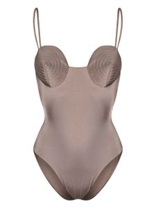 Noire Swimwear maillot de bain à encolure ronde - Tons neutres