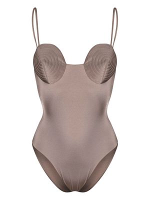 Noire Swimwear maillot de bain à encolure ronde - Tons neutres