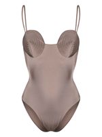 Noire Swimwear maillot de bain à encolure ronde - Tons neutres