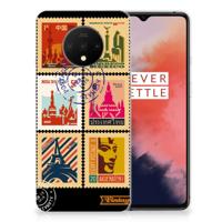 OnePlus 7T | Silliconen Back Cover | Postzegels