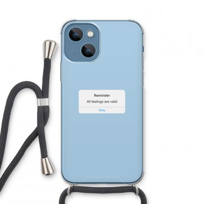 Reminder: iPhone 13 mini Transparant Hoesje met koord