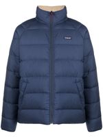 Patagonia veste matelassée à patch logo - Bleu