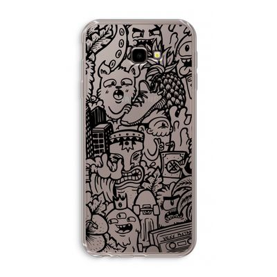 Vexx Black Mixtape: Samsung Galaxy J4 Plus Transparant Hoesje