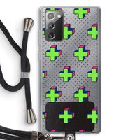 8-bit N°10: Samsung Galaxy Note 20 / Note 20 5G Transparant Hoesje met koord