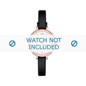 Horlogeband Marc by Marc Jacobs MBM1352 Leder Zwart 8mm