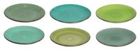 Cookinglife Ontbijtborden / Dessertborden Delice Groen ø 19 cm - 6 stuks