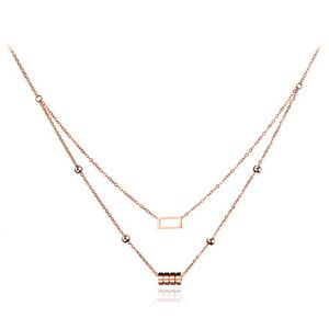 Cilla Jewels dames choker Edelstaal Cylinder Square Rose