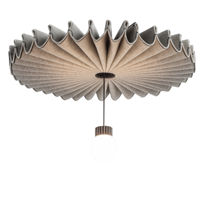 Buzzi Space - BuzziPleat Ripple Groot LED Globe/Spot Hanglamp