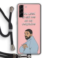 Hotline bling: Samsung Galaxy S21 Plus Transparant Hoesje met koord