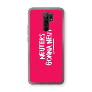 Neuters (roze): Xiaomi Redmi 9 Transparant Hoesje