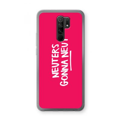 Neuters (roze): Xiaomi Redmi 9 Transparant Hoesje