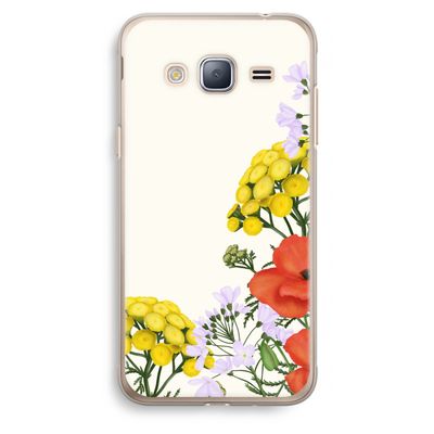 Wilde bloemen: Samsung Galaxy J3 (2016) Transparant Hoesje