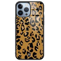 iPhone 13 Pro Max glazen hardcase - Jungle wildcat