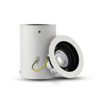 V-Tac Opbouw spot verstelbaar 50mm rond wit OP=OP - 5013450