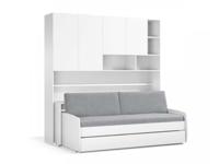 Opklapbed compact met zit mogelijkheid - Koudschuim matras HR60 - tot 120 KG Opklapbed compact met zit mogelijkheid - Koudschuim matras HR60 - tot 120 KG