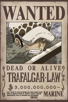Poster One Piece Wanted Law Wano 38x52cm