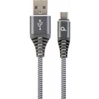 Gembird CC-USB2B-AMCM-1M-WB2 USB-kabel 1 m 2.0 USB A USB C Grijs, Wit
