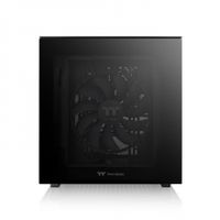 Thermaltake Divider 200 TG Black Micro-tower PC-behuizing Zwart 2 voorgeïnstalleerde ventilators, Zijvenster, Stoffilter - thumbnail