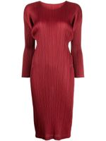 Pleats Please Issey Miyake robe November à plis - Rouge - thumbnail