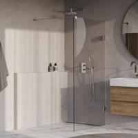 Brauer Void - Inloopdouche - Helder Glas - 100 x 200 cm - incl. Glascoating - Chroom